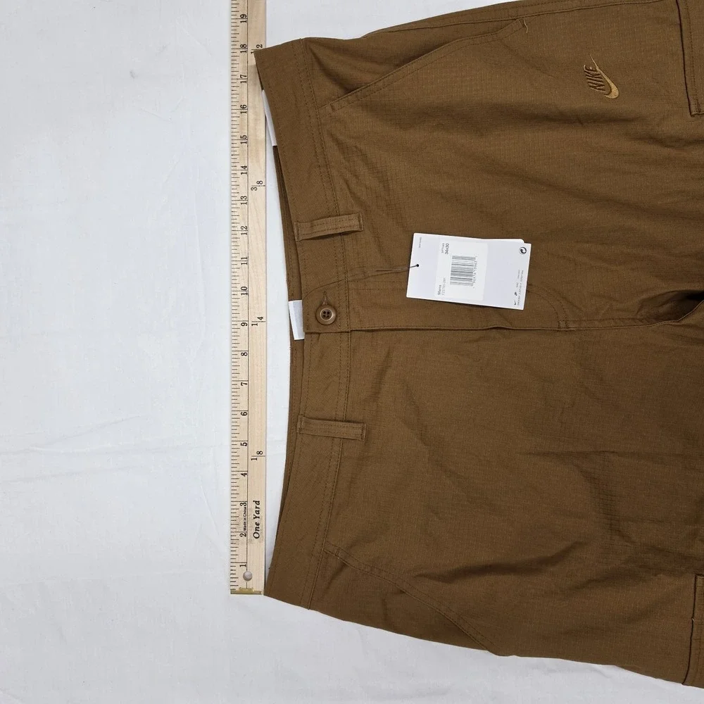 Nike Club Cargo Pants Woven British Tan Brown FZ5765-281 Men's Size 34x30